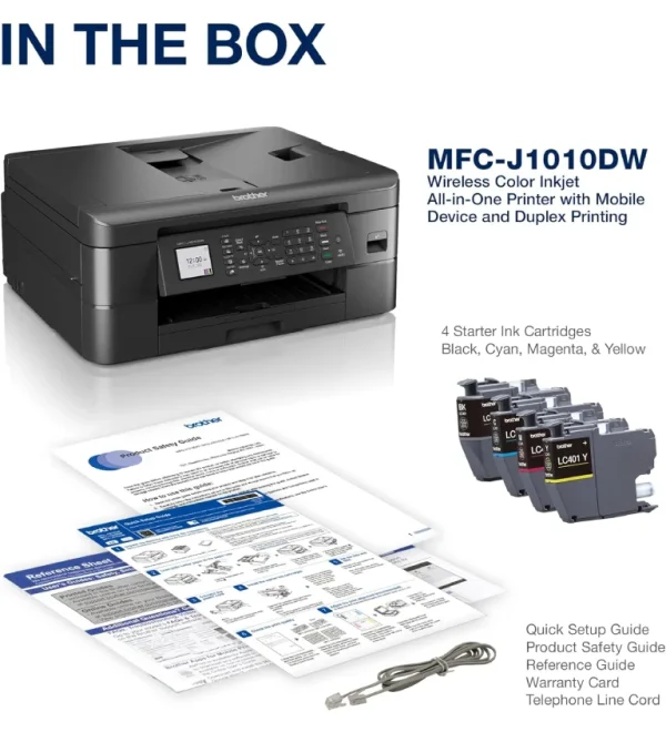 Brother Wireless Color Inkjet All-in-One Printer with Mobile Device and Duplex Printing - Image 2