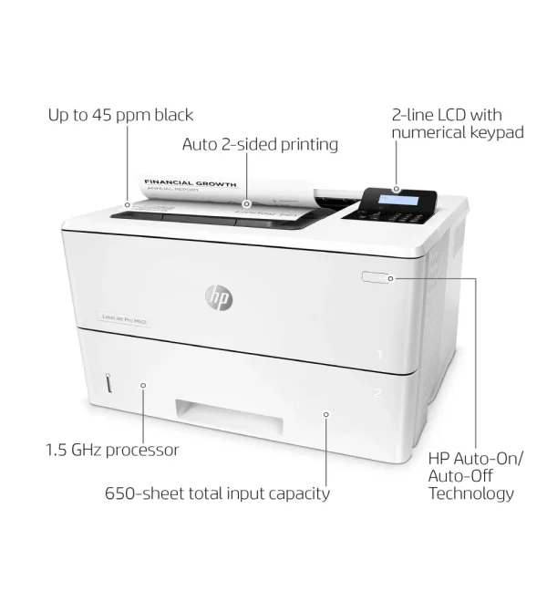 HP LaserJet Pro Monochrome Printer with built-in Ethernet - Image 2